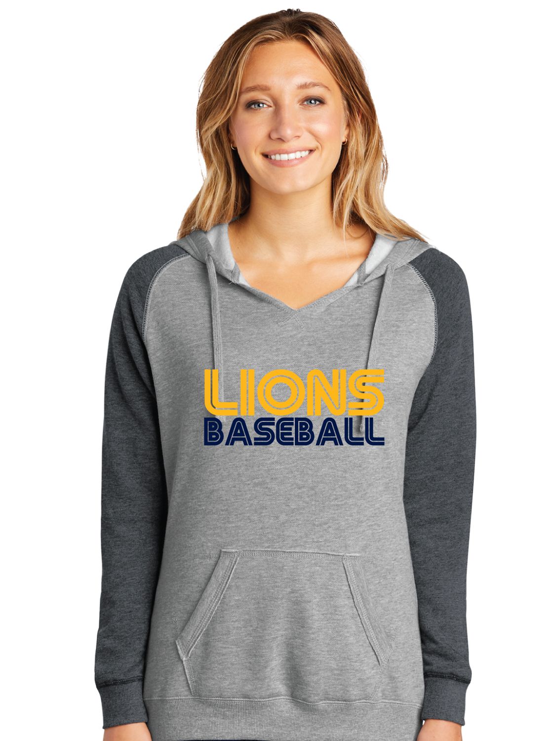 McKinney Baseball - Retro - Lightweight Raglan Hoodie