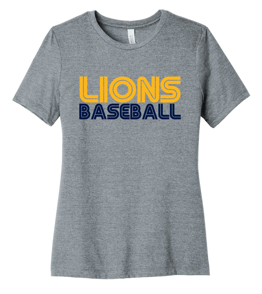 McKinney Baseball - Retro - Bella+Canvas Ladies, Color: Athletic Heather