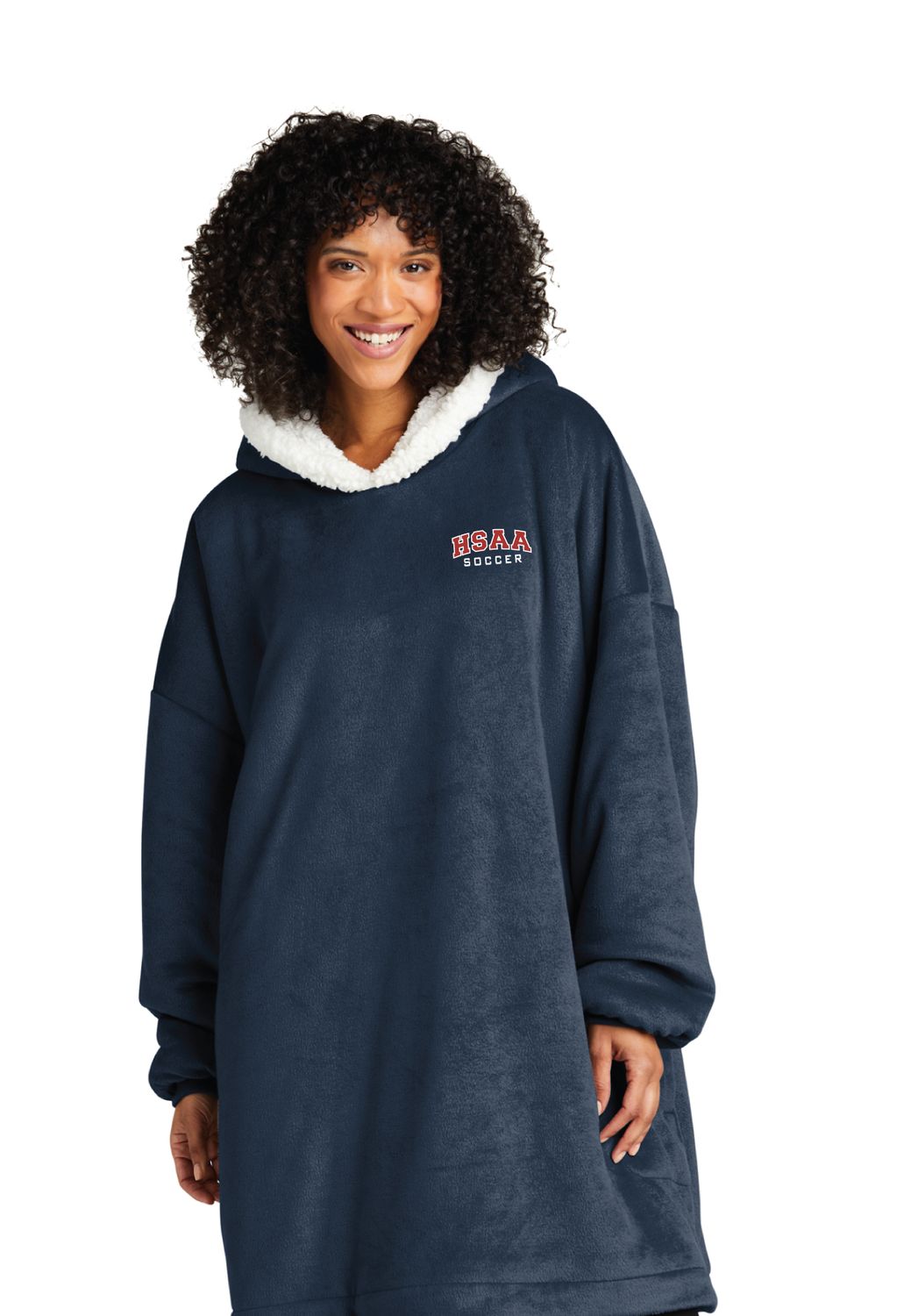HSAA Soccer - Wearable Blanket, Garment Color: Navy