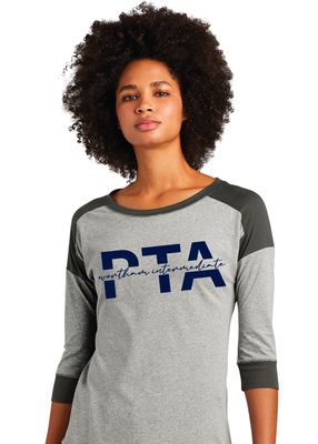 Wortham Intermediate - PTA - 3/4 Sleeve Baseball Raglan Tee