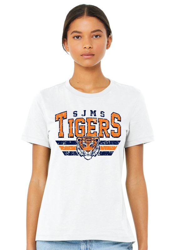 Scott Johnson - Distressed Tiger - Bella+Canvas Ladies Short Sleeve