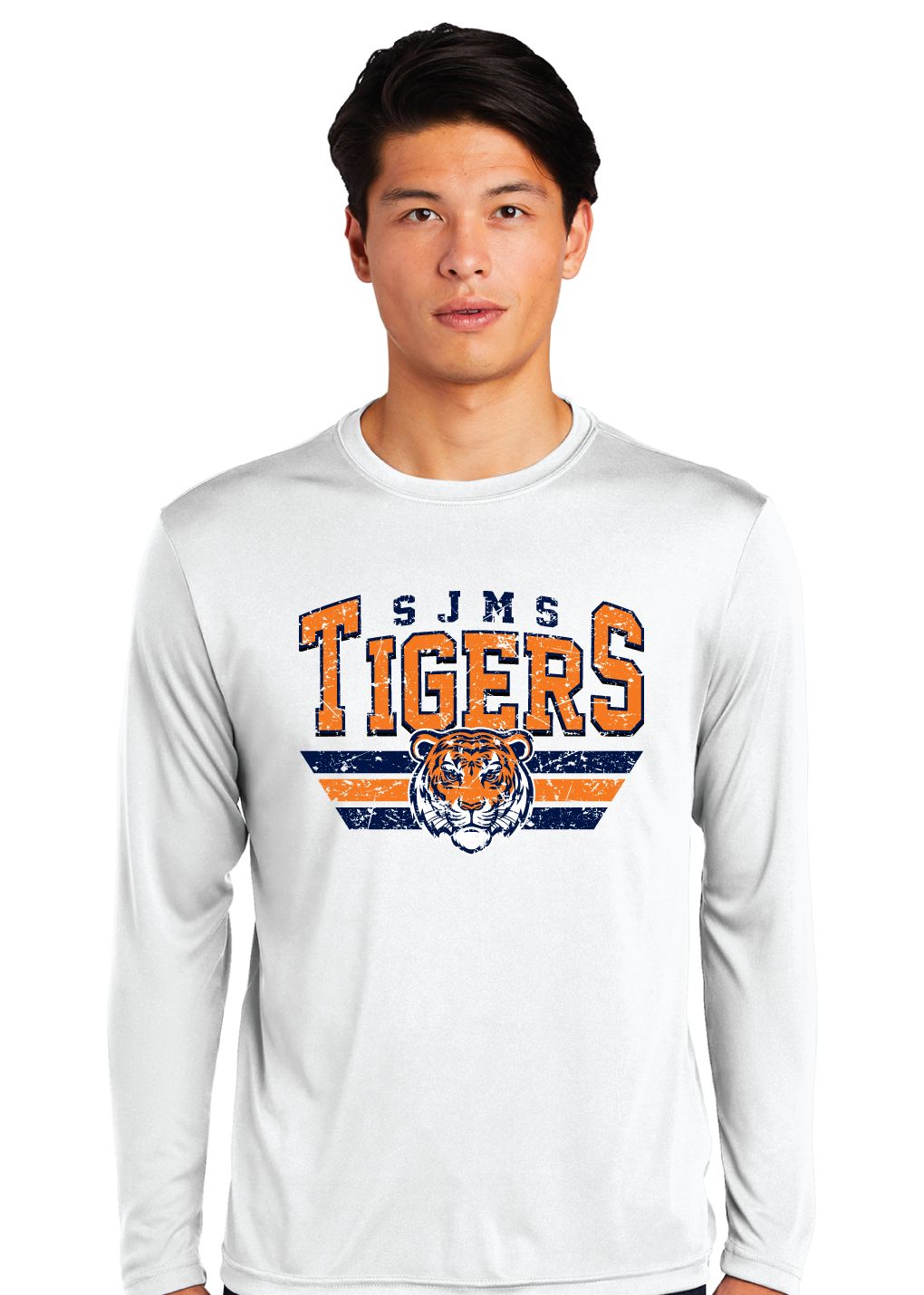 Scott Johnson - Distressed Tiger - Dri-Fit Long Sleeve