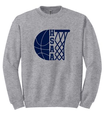HSAA Basketball - Half &amp; Half - Crew Sweatshirt
