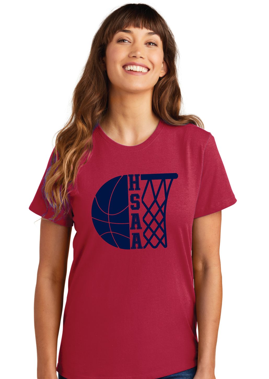 HSAA Basketball - Half &amp; Half - Short Sleeve