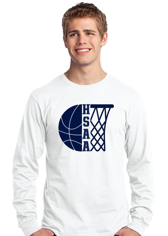 HSAA Basketball - Half &amp; Half - Long Sleeve