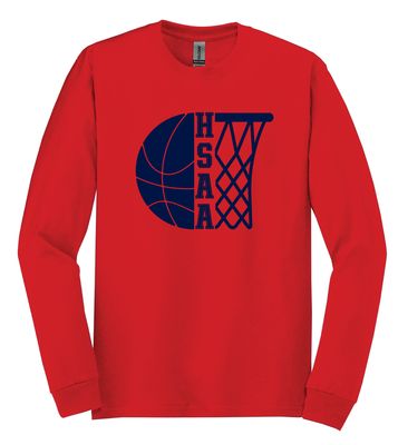 HSAA Basketball - Half &amp; Half - Long Sleeve