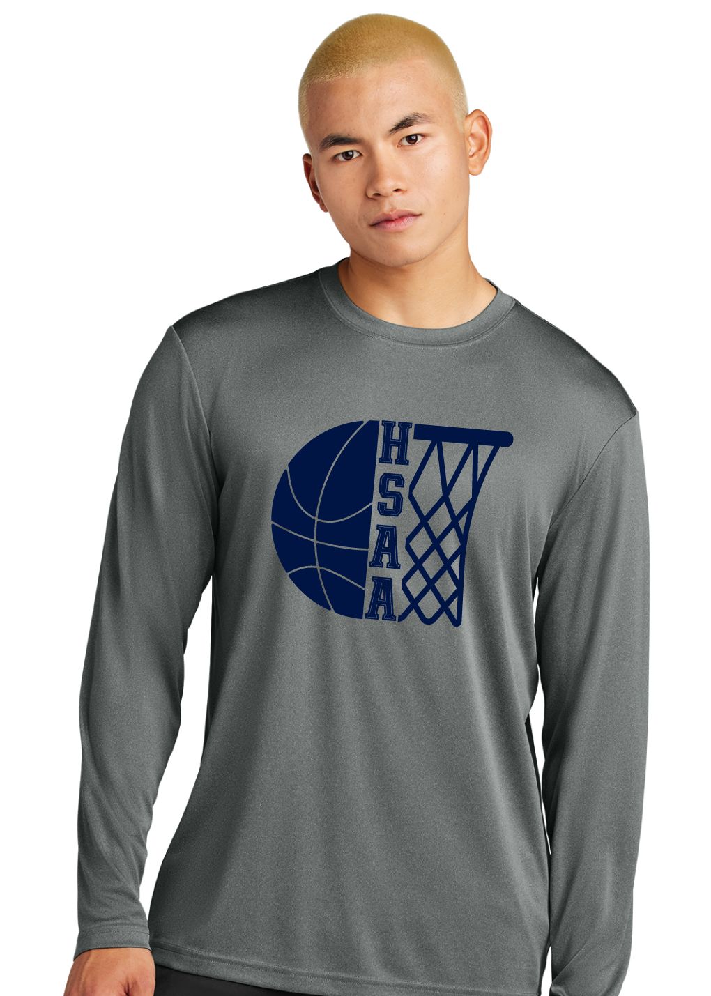 HSAA Basketball - Half &amp; Half - Dri-Fit Long Sleeve