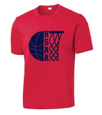 HSAA Basketball - Half &amp; Half - Dri-Fit Short Sleeve