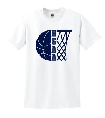 HSAA Basketball - Half &amp; Half - Short Sleeve