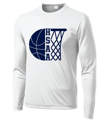 HSAA Basketball - Half &amp; Half - Dri-Fit Long Sleeve