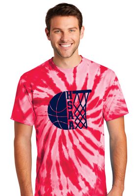 HSAA Basketball - Half &amp; Half - TIe Dye Short Sleeve