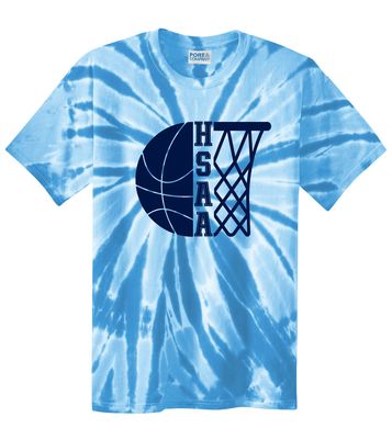 HSAA Basketball - Half &amp; Half - TIe Dye Short Sleeve