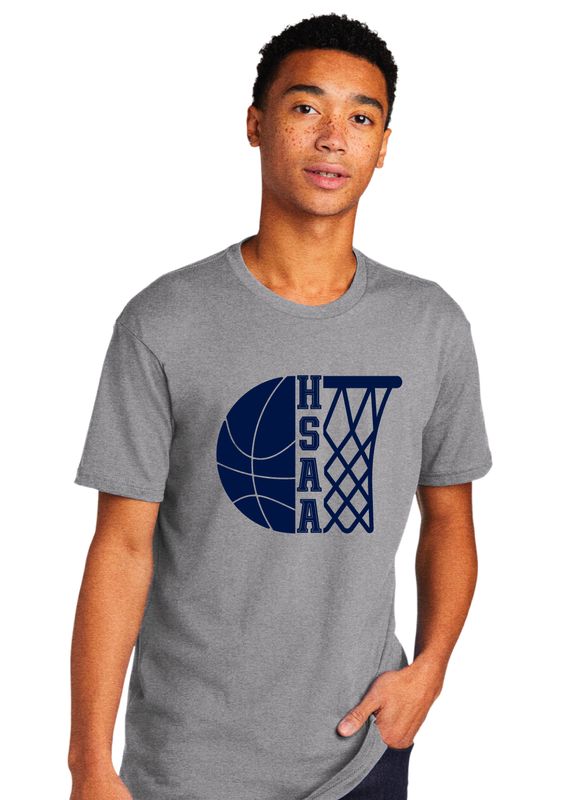 HSAA Basketball - Half &amp; Half - Next Level Short Sleeve