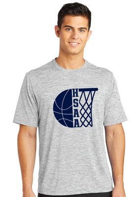 HSAA Basketball - Half &amp; Half - Electric Dri-Fit Short Sleeve
