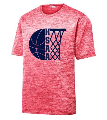 HSAA Basketball - Half &amp; Half - Electric Dri-Fit Short Sleeve