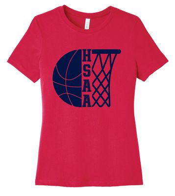HSAA Basketball - Half &amp; Half - Bella+Canvas Ladies