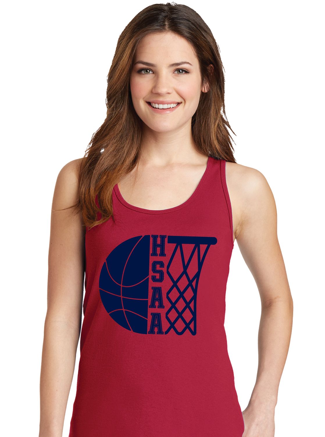 HSAA Basketball - Half &amp; Half - Cotton Tank