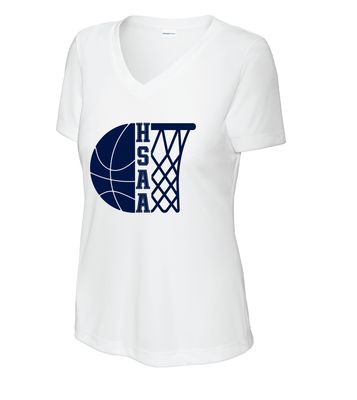 HSAA Basketball - Half &amp; Half - Dri-Fit V-Neck