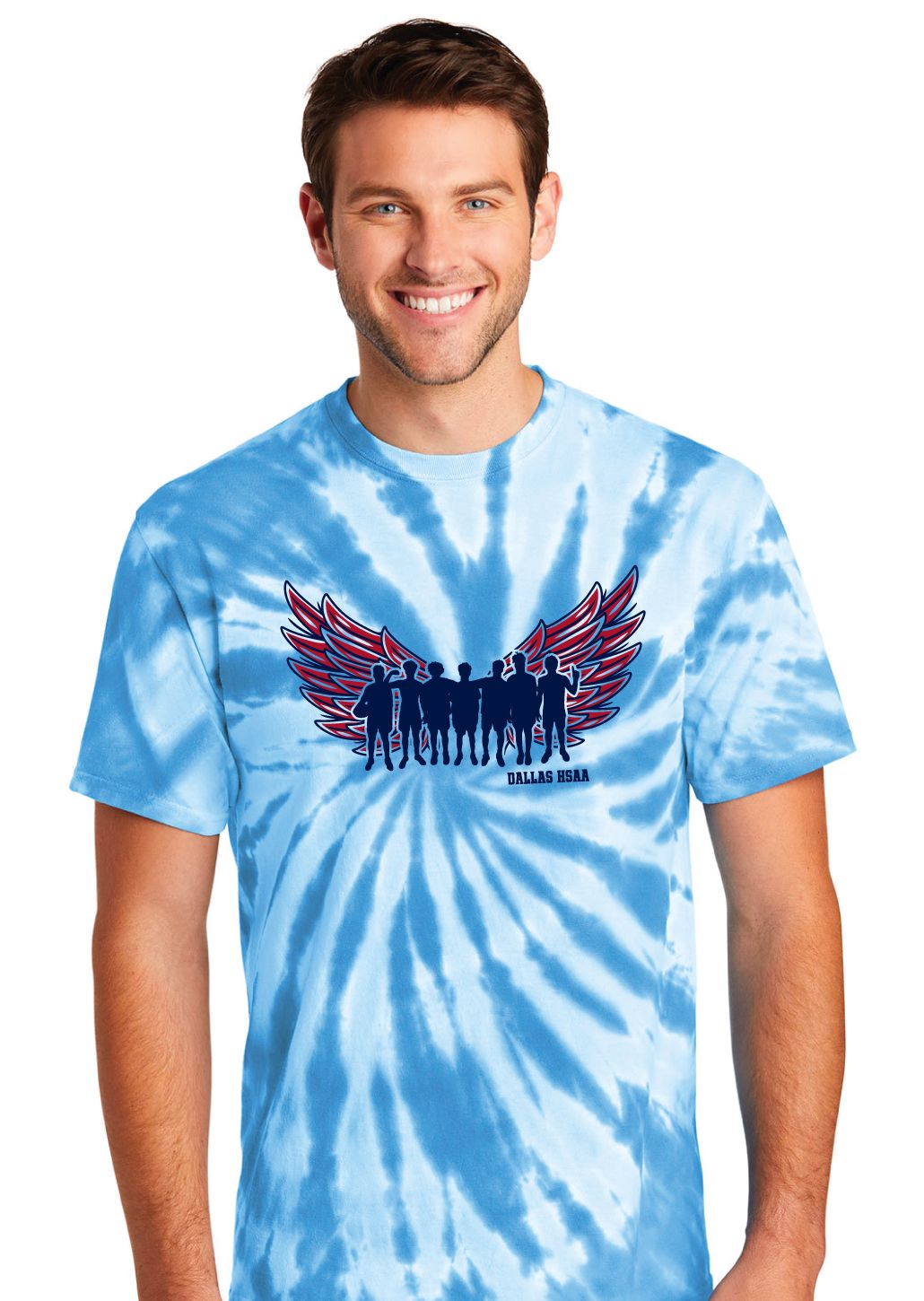 HSAA Basketball - Wings - Tie Dye Short Sleeve