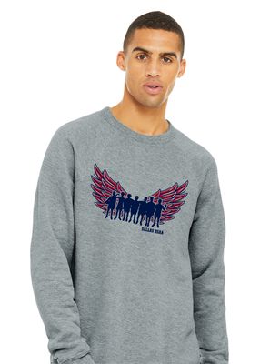 HSAA Basketball - Wings - Bella+Canvas Crew Sweatshirt