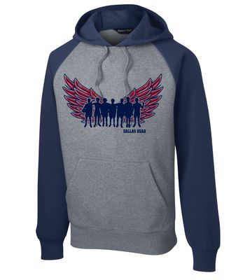 HSAA Basketball - Wings - Raglan Hoodie