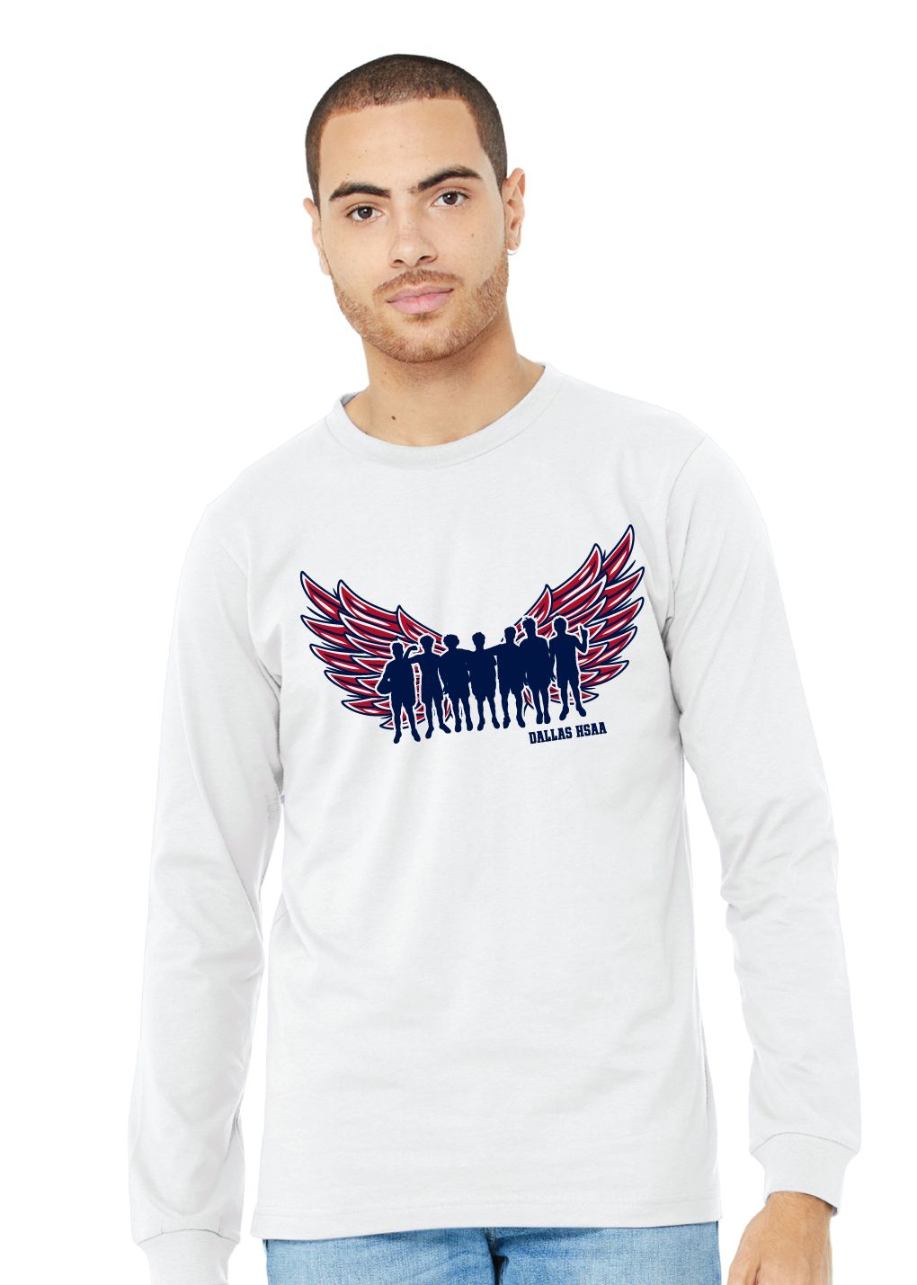 HSAA Basketball - Wings - Bella+Canvas Long Sleeve