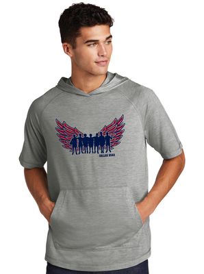 HSAA Basketball - Wings - Short Sleeve Hoodie