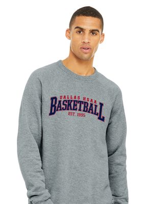 HSAA Basketball - Arched - Bella+Canvas Crew Sweatshirt