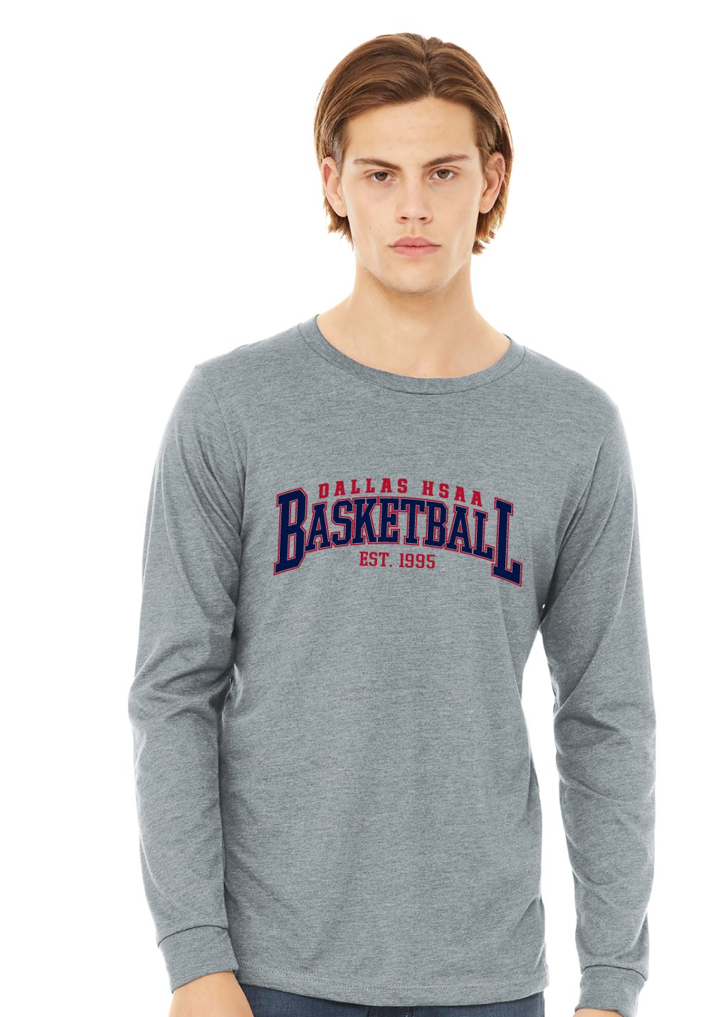 HSAA Basketball - Arched - Bella+Canvas Long Sleeve