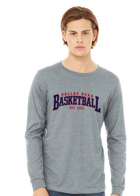 HSAA Basketball - Arched - Bella+Canvas Long Sleeve