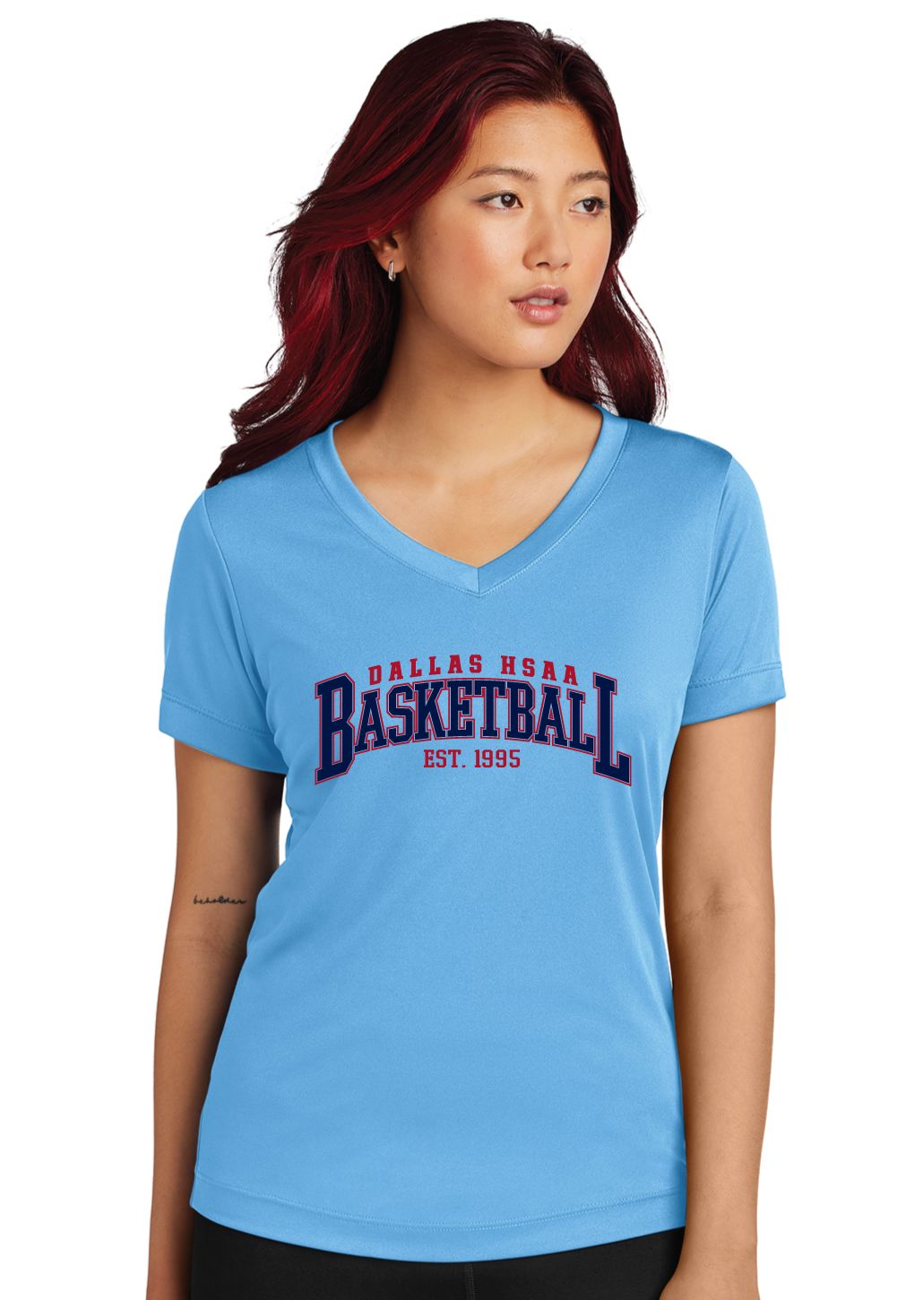 HSAA Basketball - Arched - Dri-Fit V-Neck