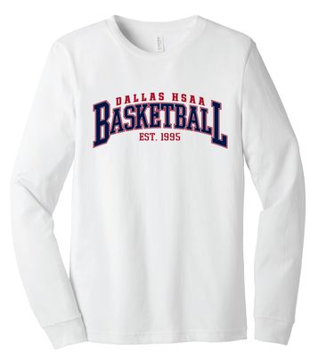 HSAA Basketball - Arched - Bella+Canvas Long Sleeve