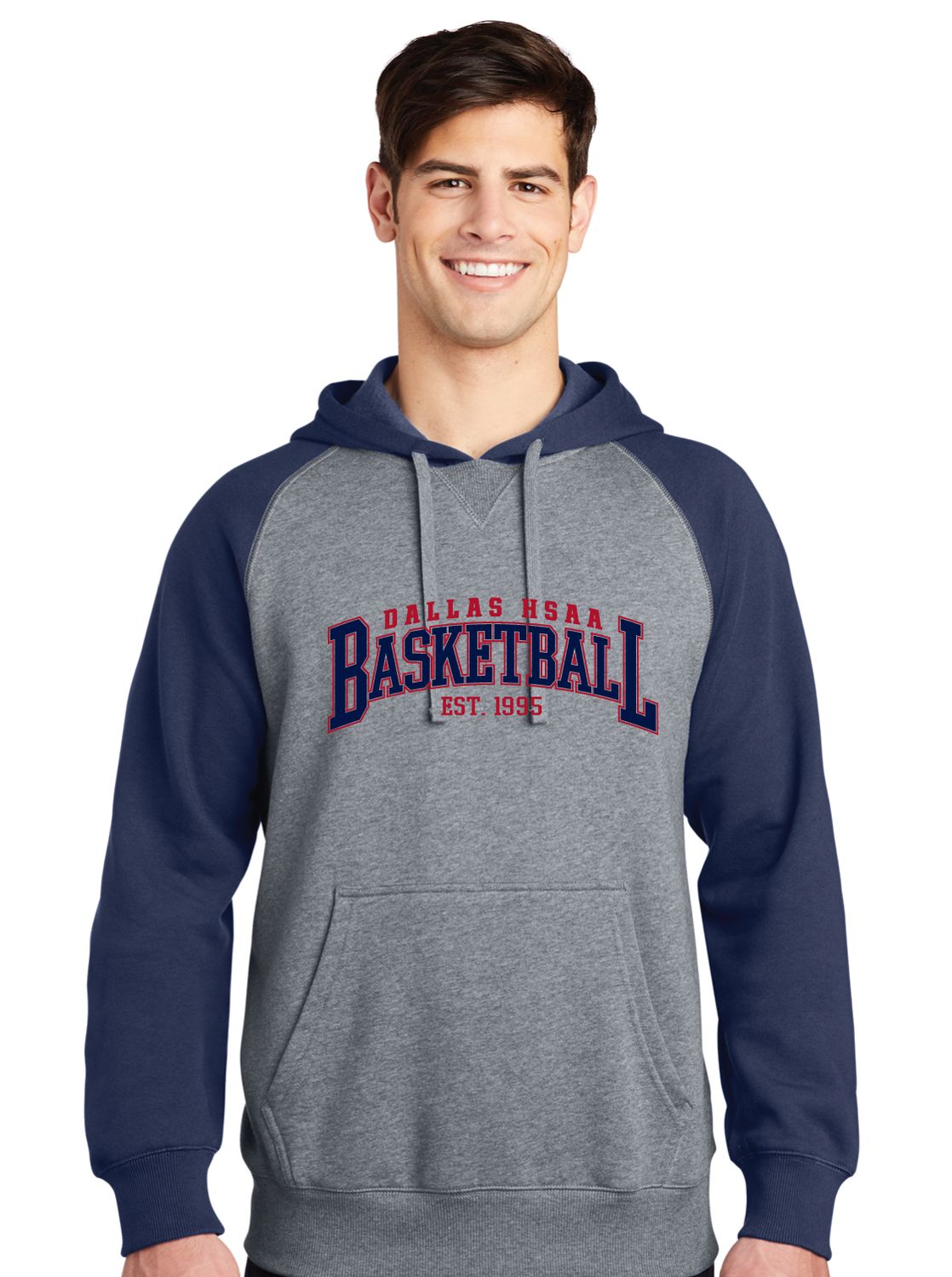 HSAA Basketball - Arched - Raglan Hoodie