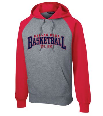 HSAA Basketball - Arched - Raglan Hoodie