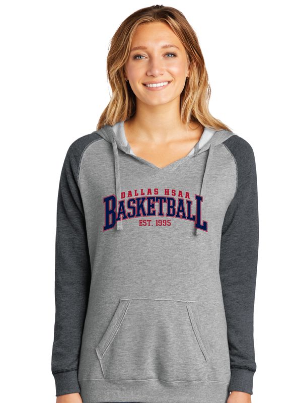 HSAA Basketball - Arched - Lightweight Raglan Hoodie