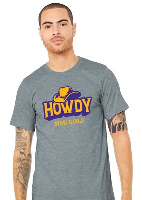 HSU Golf - Howdy - Bella+Canvas Short Sleeve