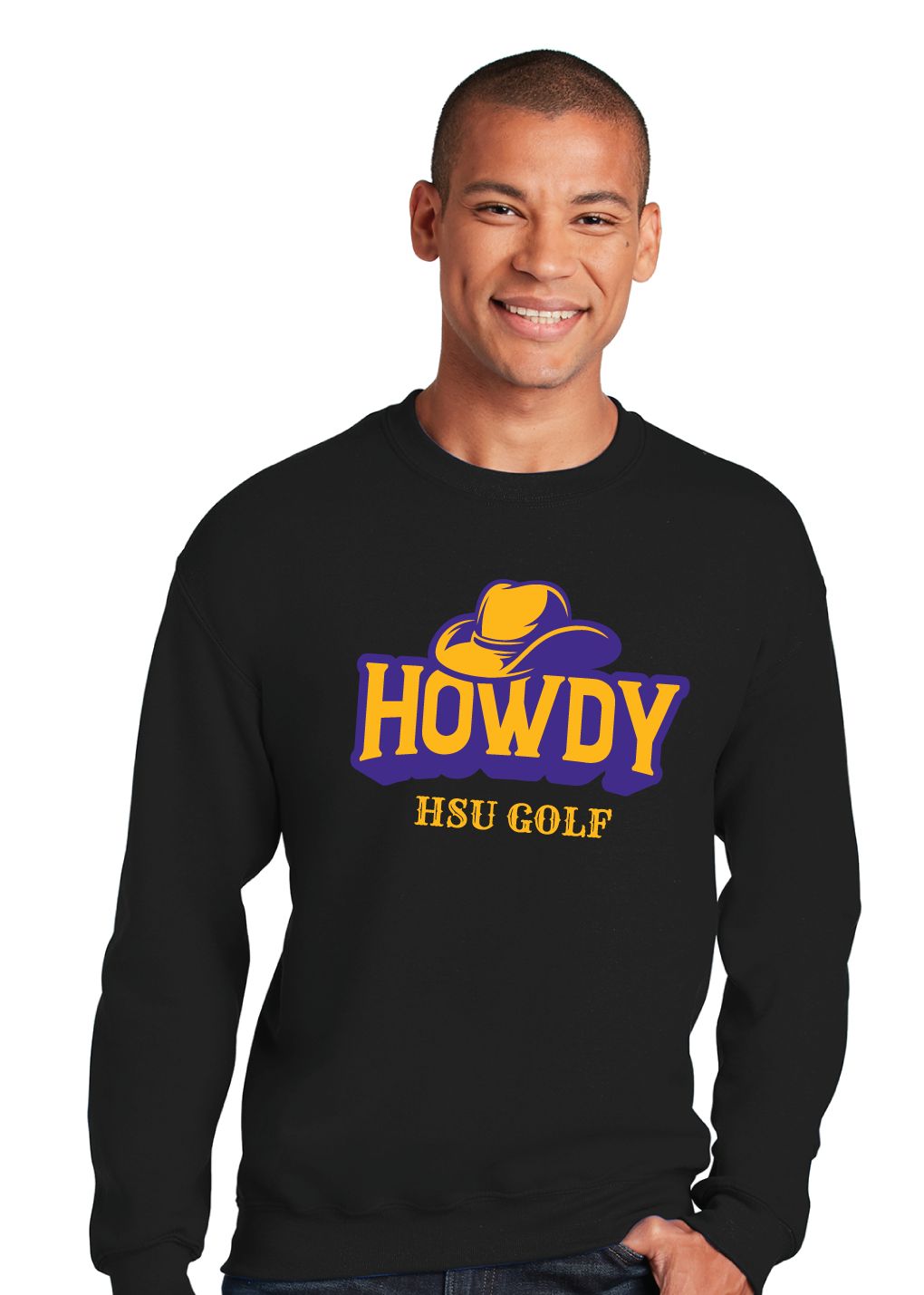 HSU Golf - Howdy - Crew Sweatshirt