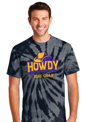 HSU Golf - Howdy - Tie-Dye Short Sleeve