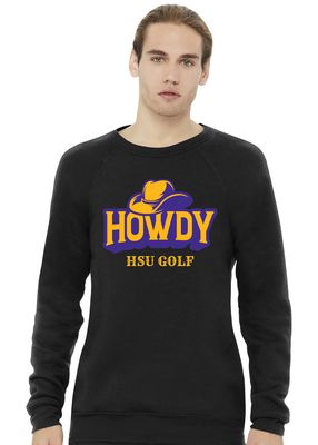 HSU Golf - Howdy - Bella+Canvas Crew Sweatshirt