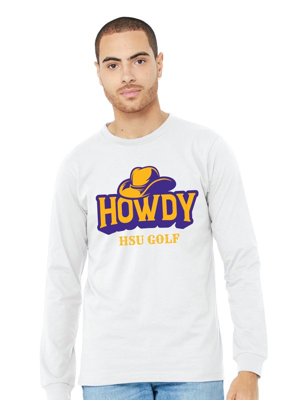 HSU Golf - Howdy - Bella+Canvas Long Sleeve