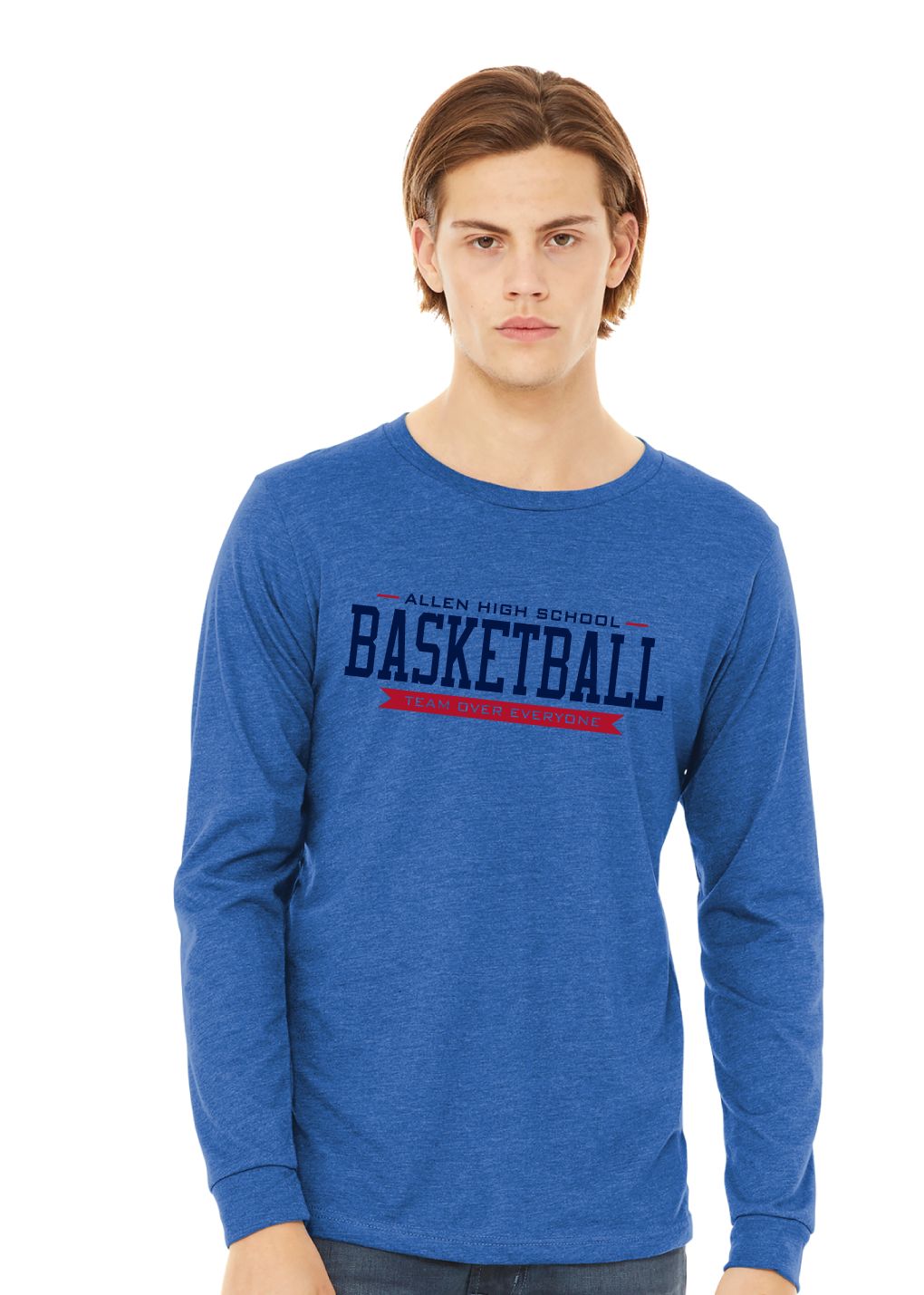 Allen Basketball - TEAM - Bella+Canvas Long Sleeve