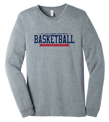 Allen Basketball - TEAM - Bella+Canvas Long Sleeve