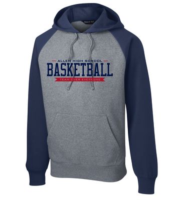 Allen Basketball - TEAM - Raglan Hoodie