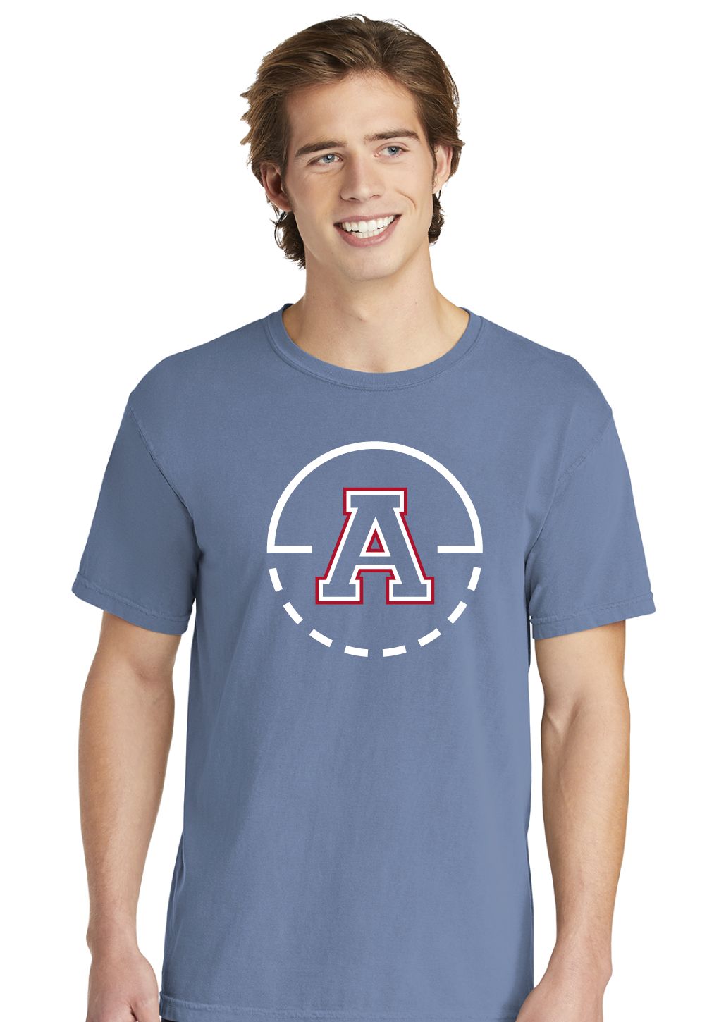 Allen Basketball - Key Circle - Comfort Colors Short Sleeve