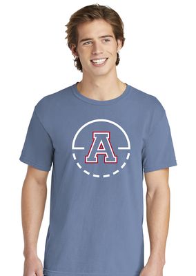 Allen Basketball - Key Circle - Comfort Colors Short Sleeve
