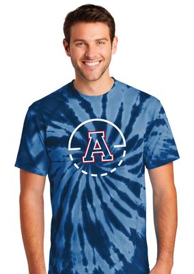 Allen Basketball - Key Circle - Tie-Dye Short Sleeve