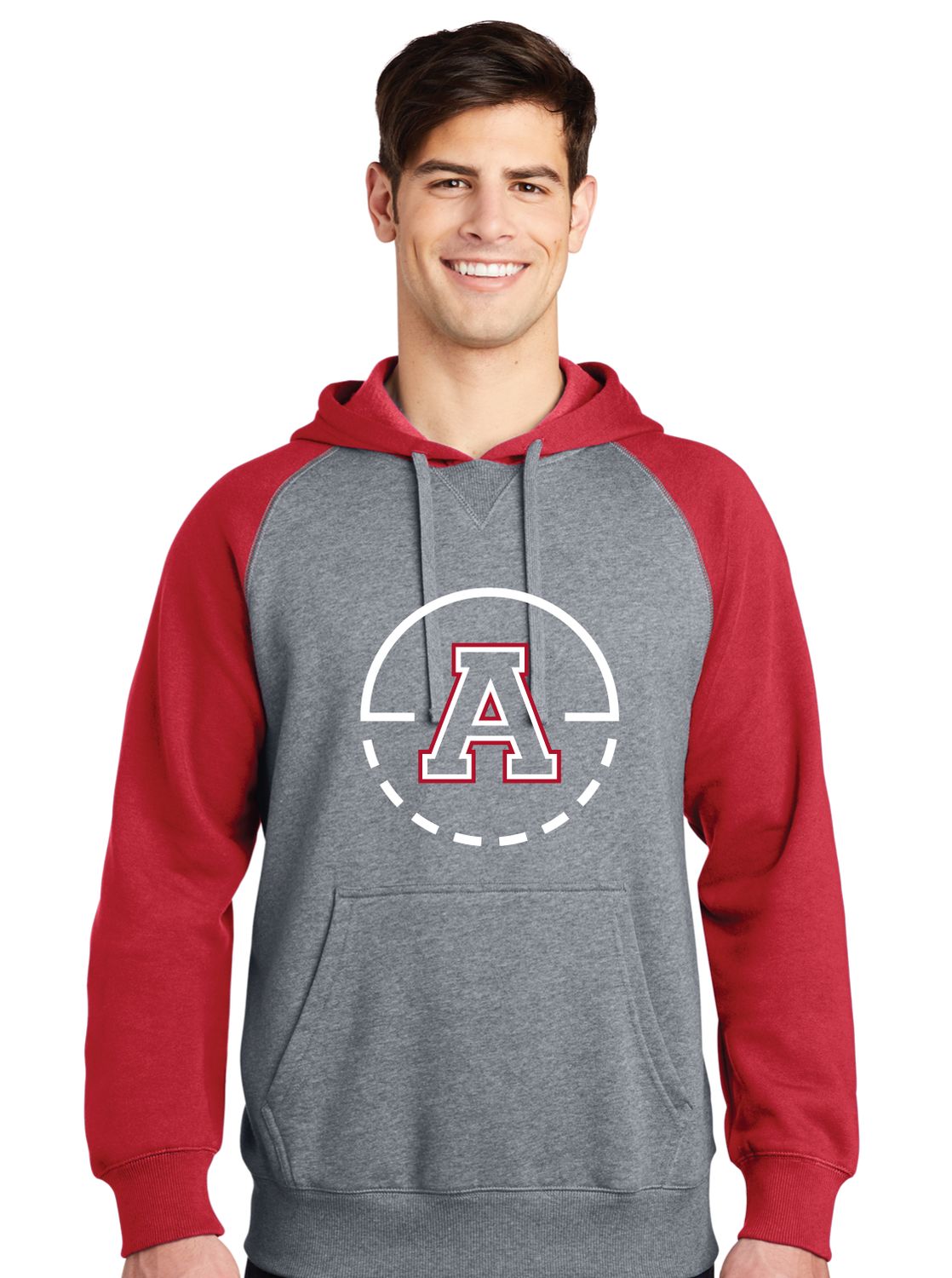 Allen Basketball - Key Circle - Raglan Hoodie