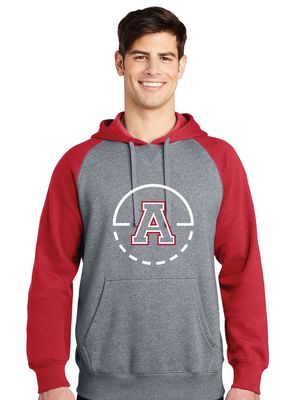 Allen Basketball - Key Circle - Raglan Hoodie