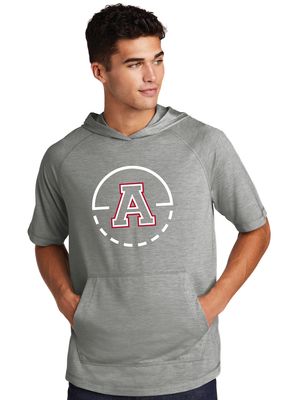 Allen Basketball - Key Circle - Short Sleeve Hoodie