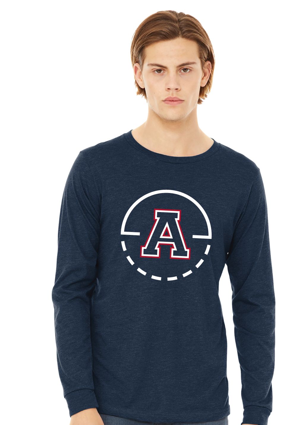 Allen Basketball - Key Circle - Bella+Canvas Long Sleeve